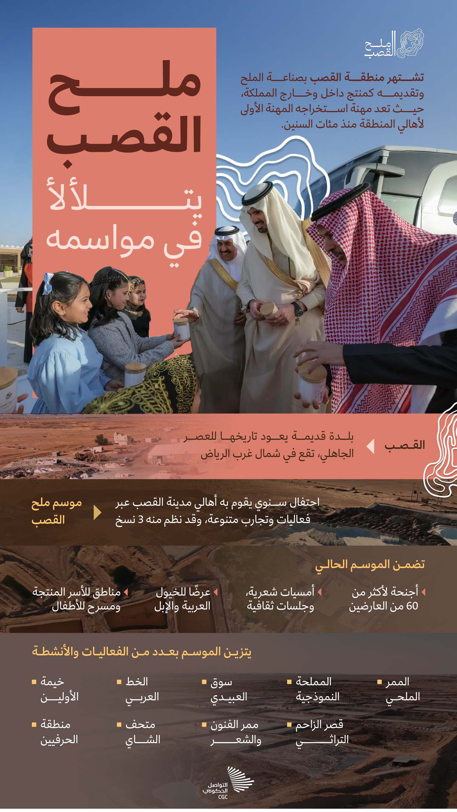 ملح القصب يتلألأ في مواسمه