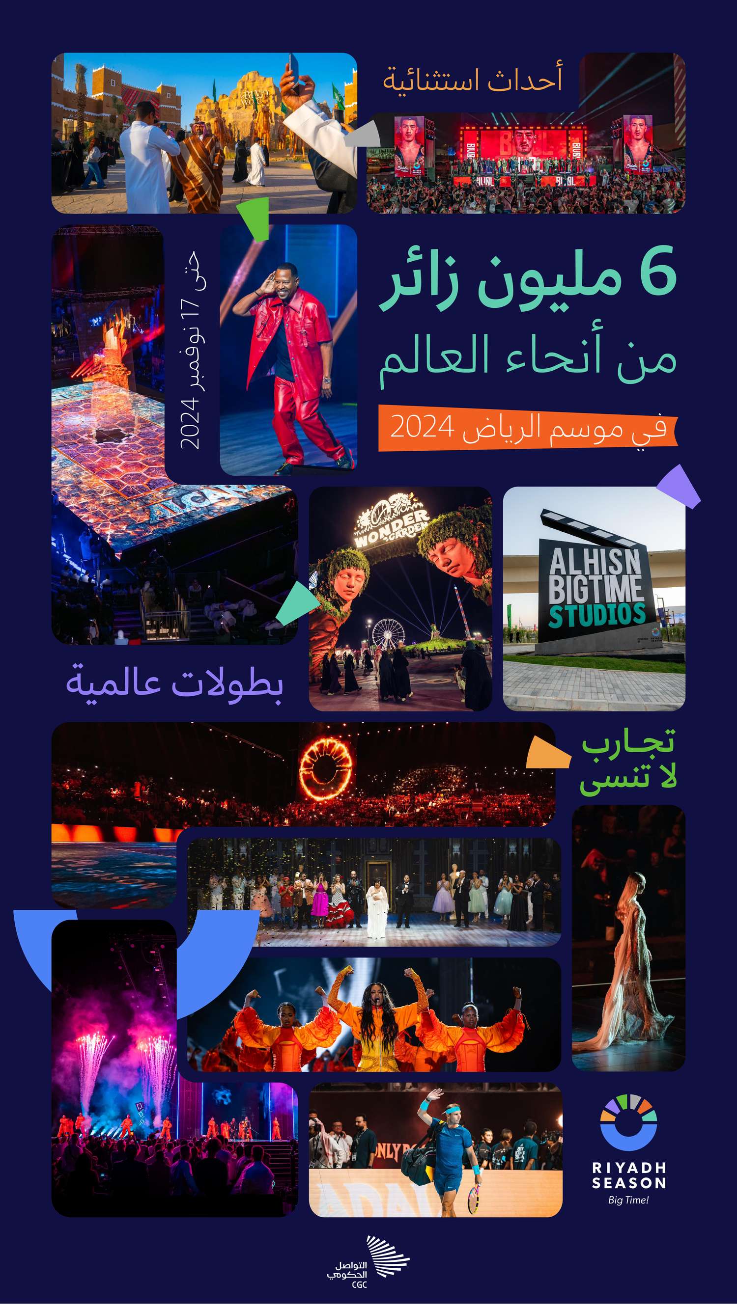 6 مليون زائر من أنحاء العالم